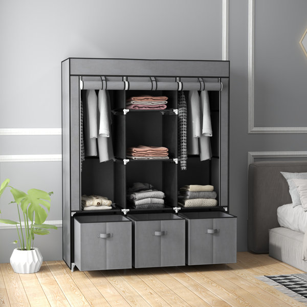 Rattan store triple wardrobe